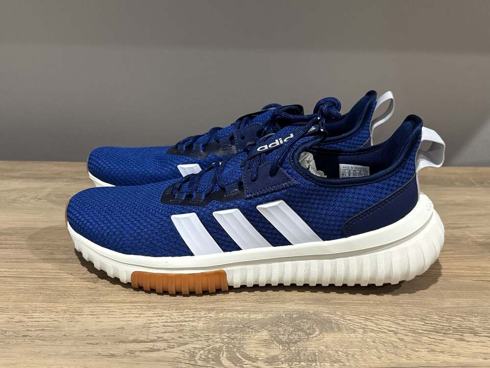 Adidas Kaptir 4.0 Men's Casual Running Shoes, Size 9.5, Blue and White